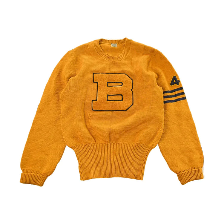 Vintage 1940s Nelson Knitting Mills of Duluth Collegiate Varsity Style Knit Sweater Men's Small from propervintagecanada