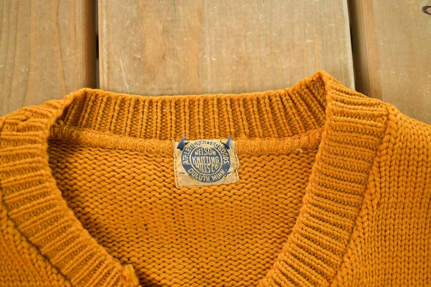 Vintage 1940s Nelson Knitting Mills of Duluth Collegiate Varsity Style Knit Sweater Men's Small from propervintagecanada