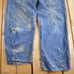 Vintage 1940s Pay Day JC Penney Denim Overalls 44 x 29 from propervintagecanada
