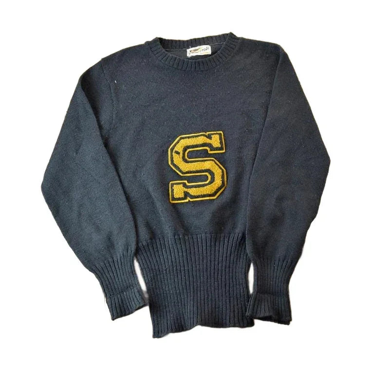 Vintage 1940s Princeton Knitting Mills All Wool S University Collegiate Crewneck from propervintagecanada