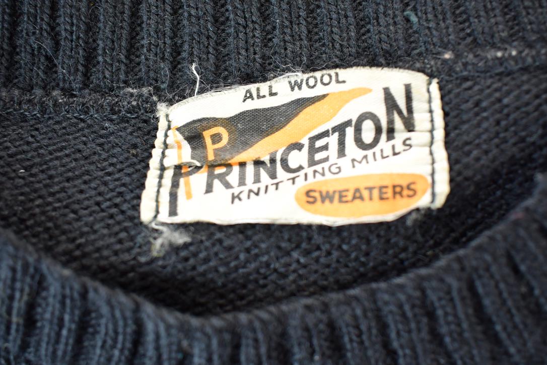 Vintage 1940s Princeton Knitting Mills All Wool S University Collegiate Crewneck from propervintagecanada