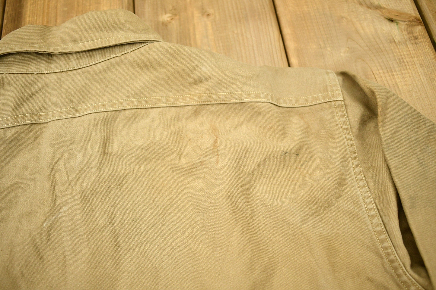 Vintage 1940s Reeves Hercules Mountain Cloth Work Shirt Jacket Men's Large from propervintagecanada