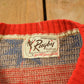 Vintage 1940s Rugby Sportswear Knitting Mills Knit V Neck Sweater Men's Medium from propervintagecanada