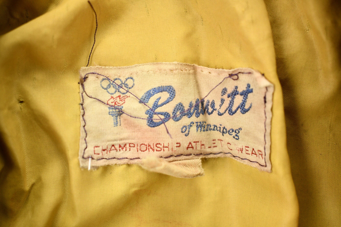 Vintage 1940s Samsonite Horsehide Varsity Jacket Industrial Champs Leather Jacket Men's Small from propervintagecanada