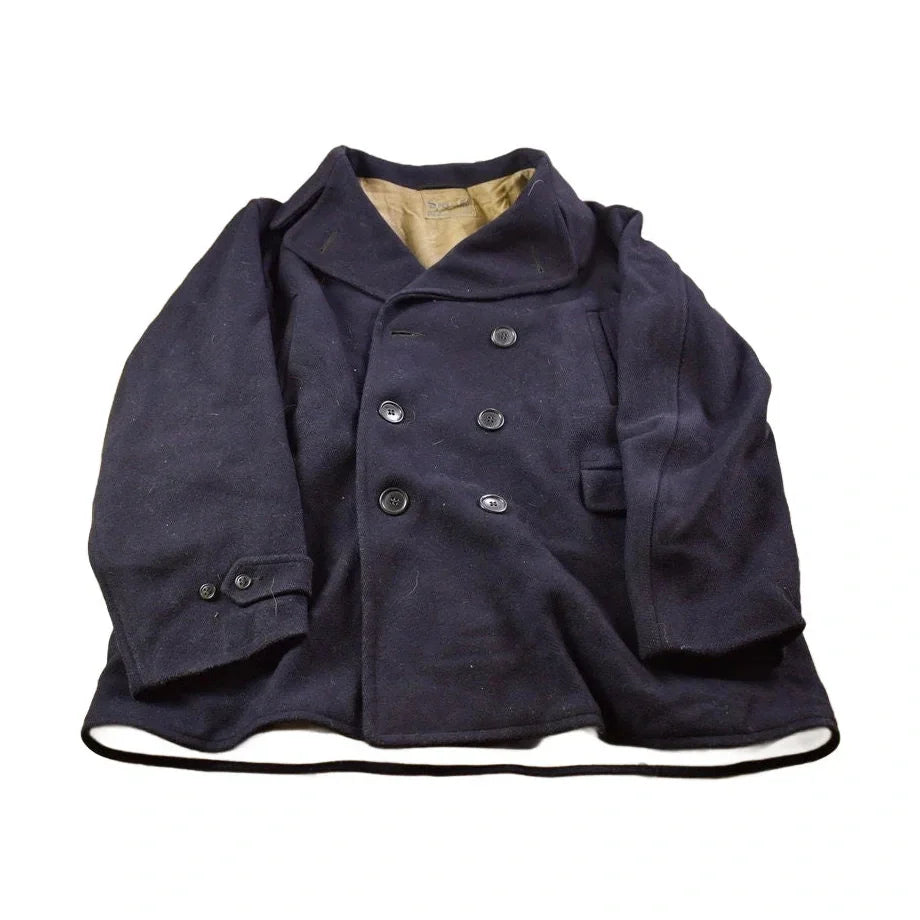 Vintage 1940s Sport pal Royal Menswear Button Up Pea Coat Men's Medium from propervintagecanada