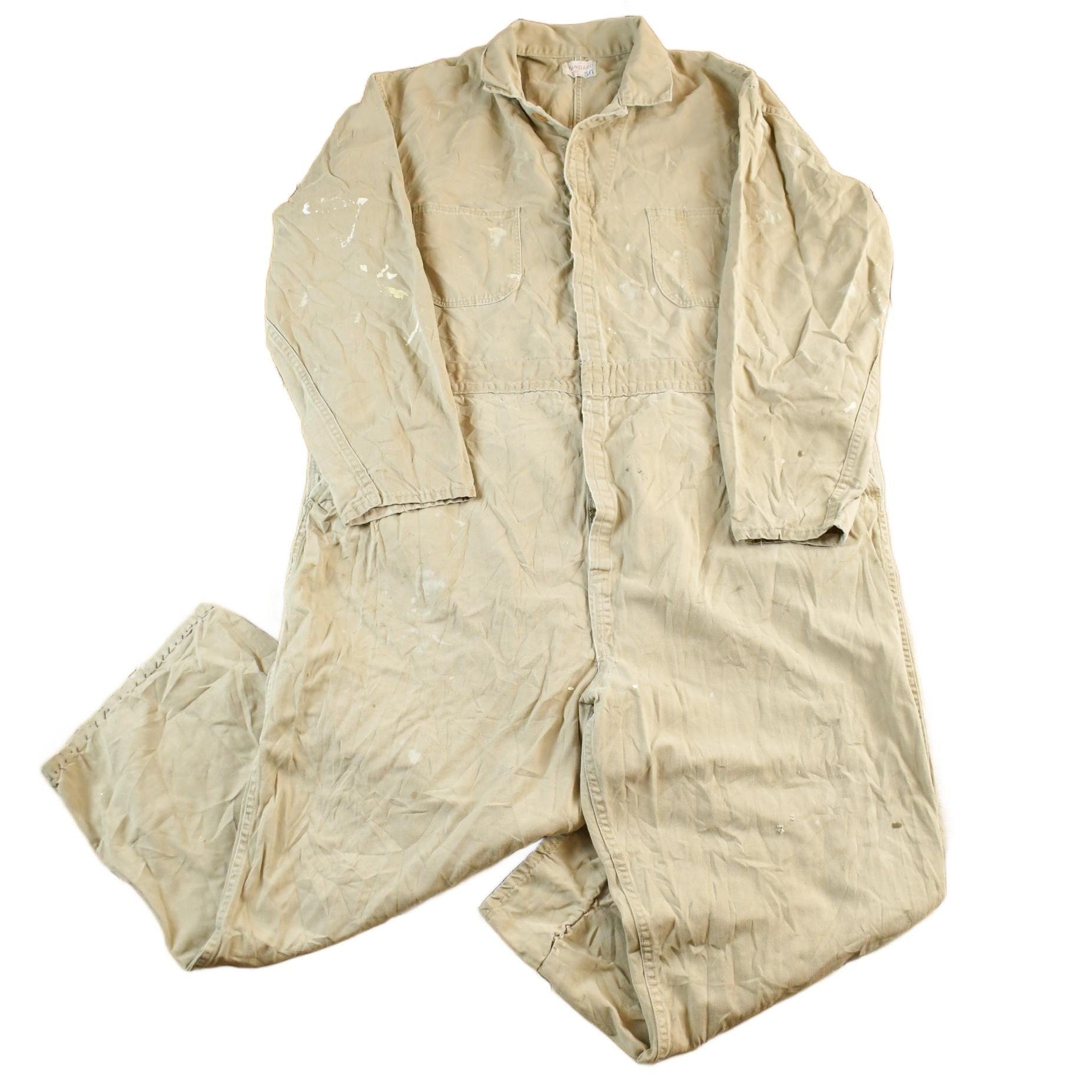 Vintage 1940s Standard Linen Co. Coveralls Union Made Workwear Men's XL from propervintagecanada