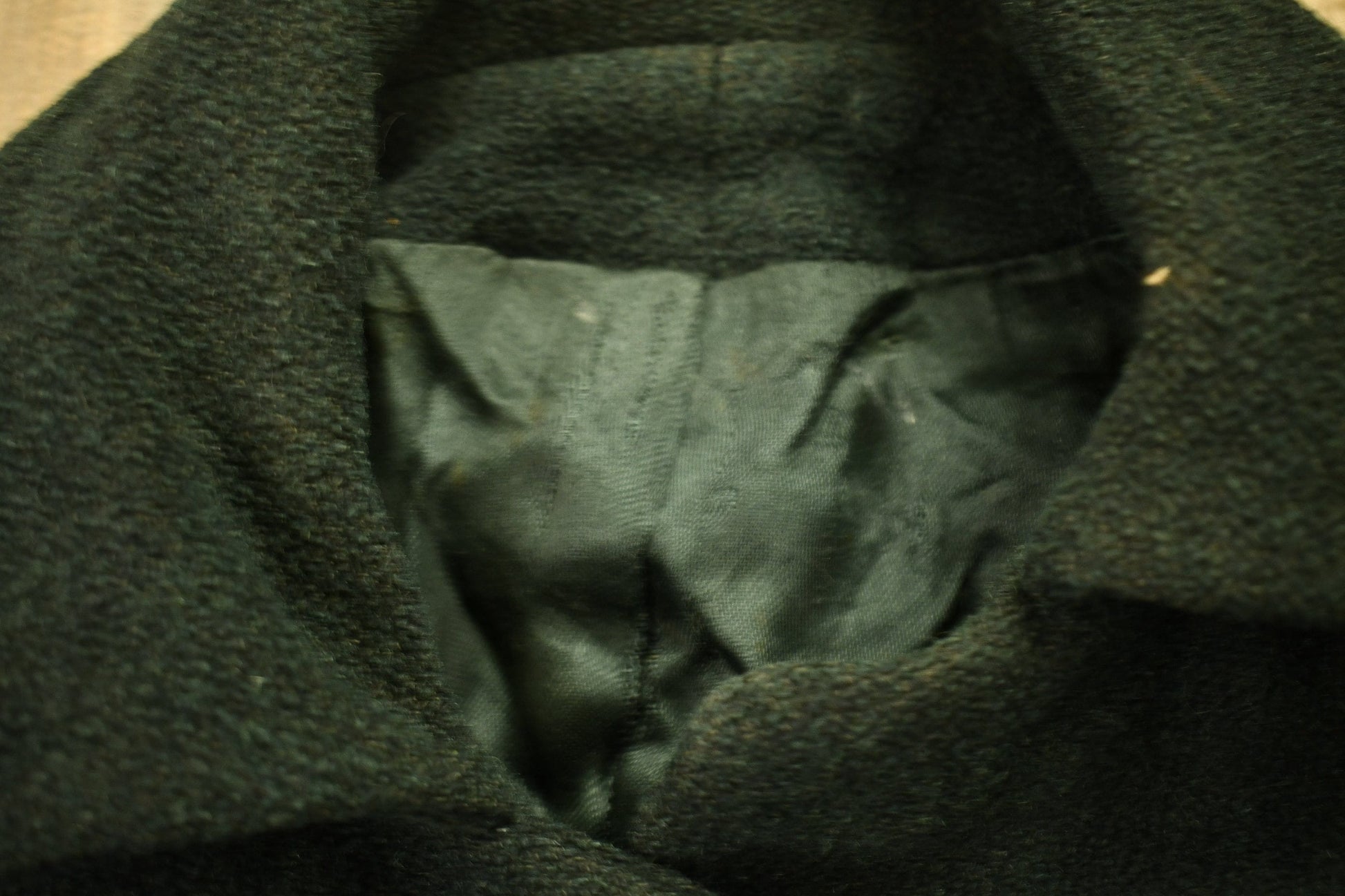Vintage 1940s Wool Union Made Trecnh Coat Men's Small from propervintagecanada