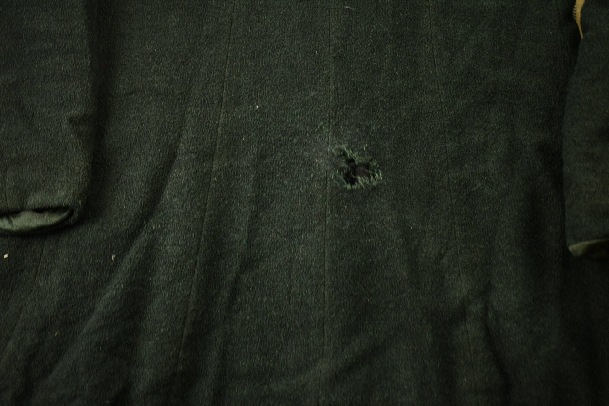 Vintage 1940s Wool Union Made Trecnh Coat Men's Small from propervintagecanada
