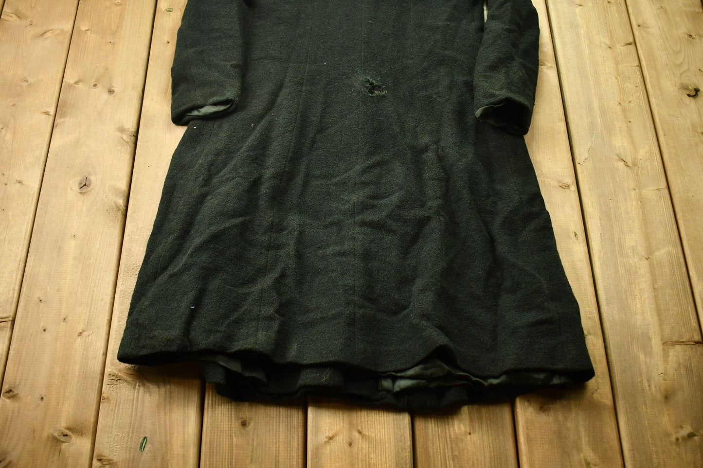 Vintage 1940s Wool Union Made Trecnh Coat Men's Small from propervintagecanada