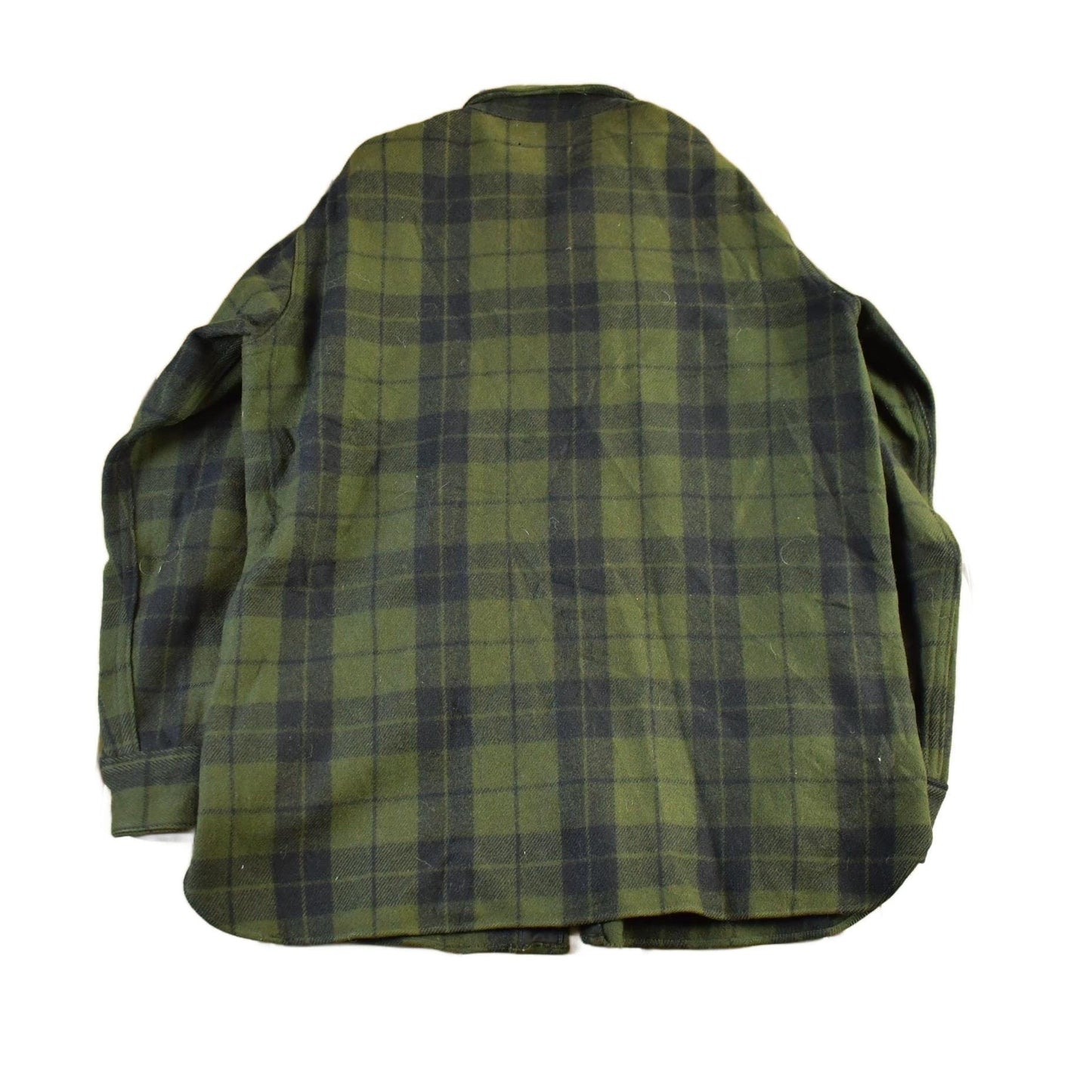 Vintage 1940s Woolrich Wool Plaid Flannel Button Up Shirt Men's Medium from propervintagecanada