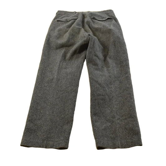 Vintage 1940s Woolrich Wool Trousers Pants Men's 32 x 28.5 from propervintagecanada