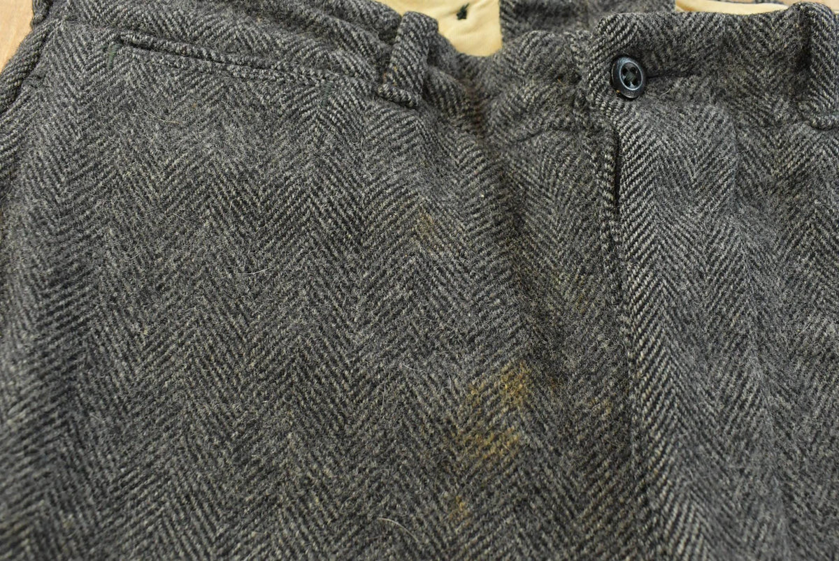 Vintage 1940s Woolrich Wool Trousers Pants Men's 32 x 28.5 from propervintagecanada