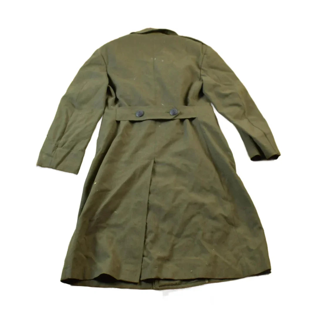 Vintage 1940s World War 2 Military Button Up Wool Overcoat from propervintagecanada