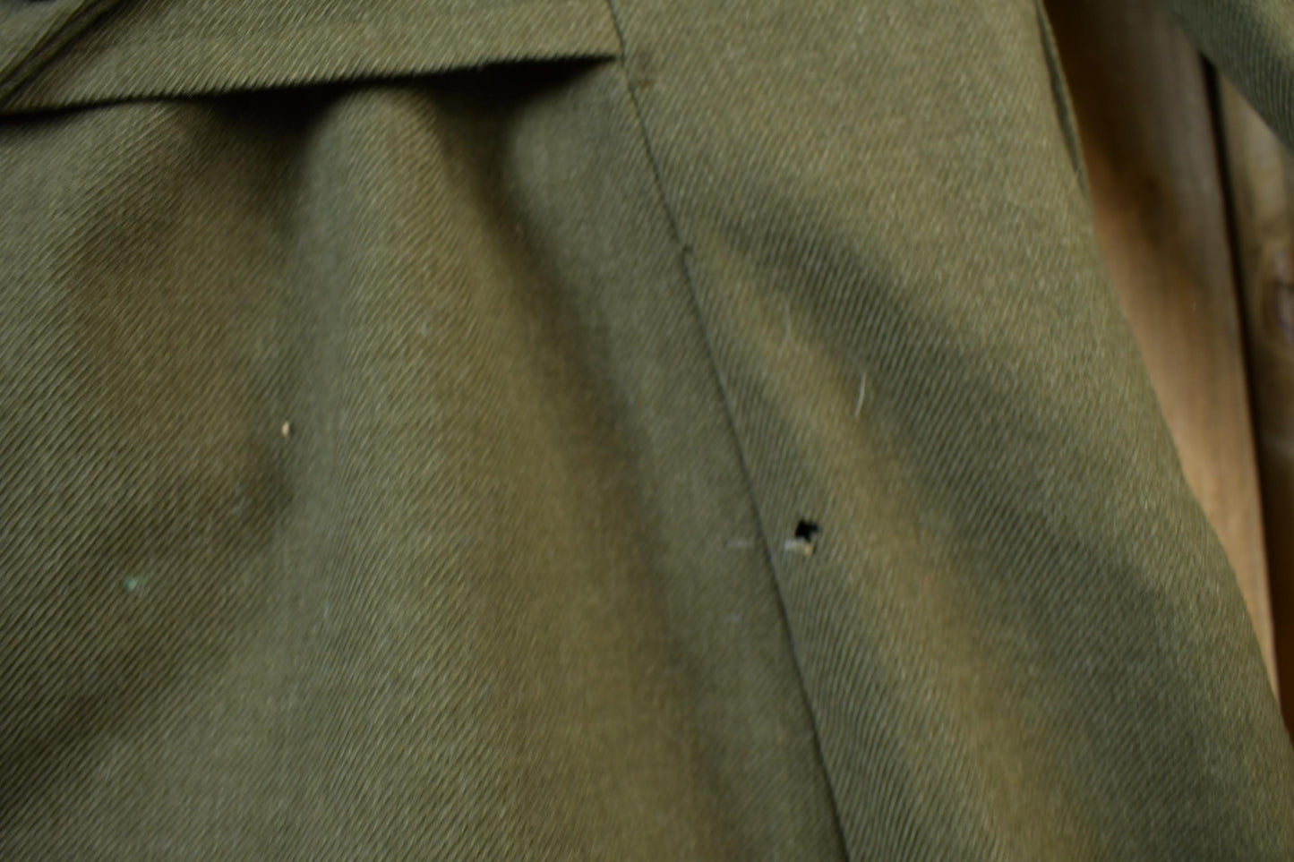 Vintage 1940s World War 2 Military Button Up Wool Overcoat from propervintagecanada
