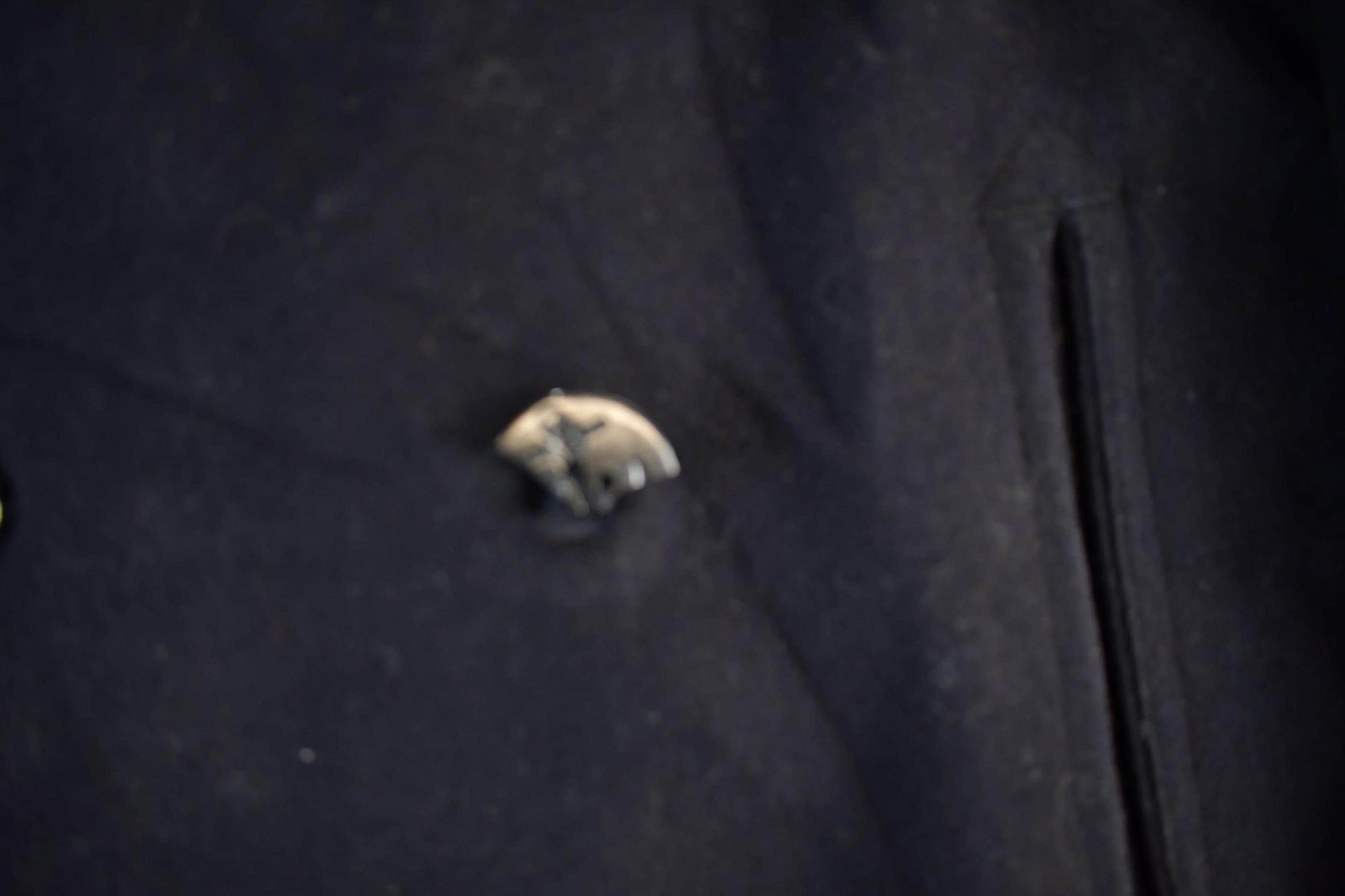 Vintage 1940s WW2 Era Naval Wool Coat Men's Small from propervintagecanada