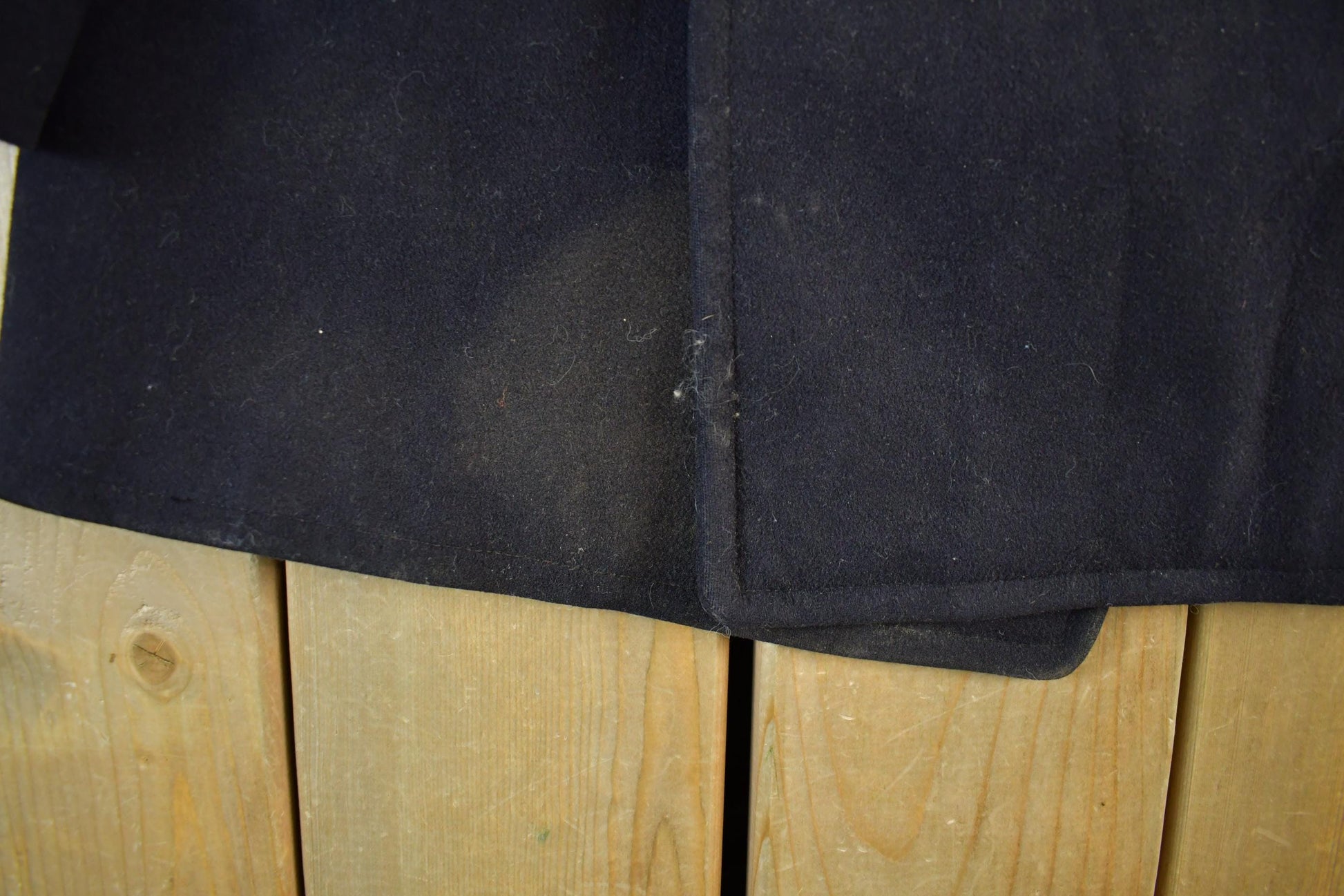 Vintage 1940s WW2 Era Naval Wool Coat Men's Small from propervintagecanada