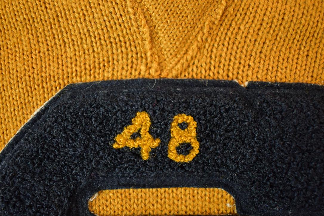 Vintage 1948 Imperial Athletic Knitwear S Basketball Knit University Collegiate V Neck Sweater from propervintagecanada