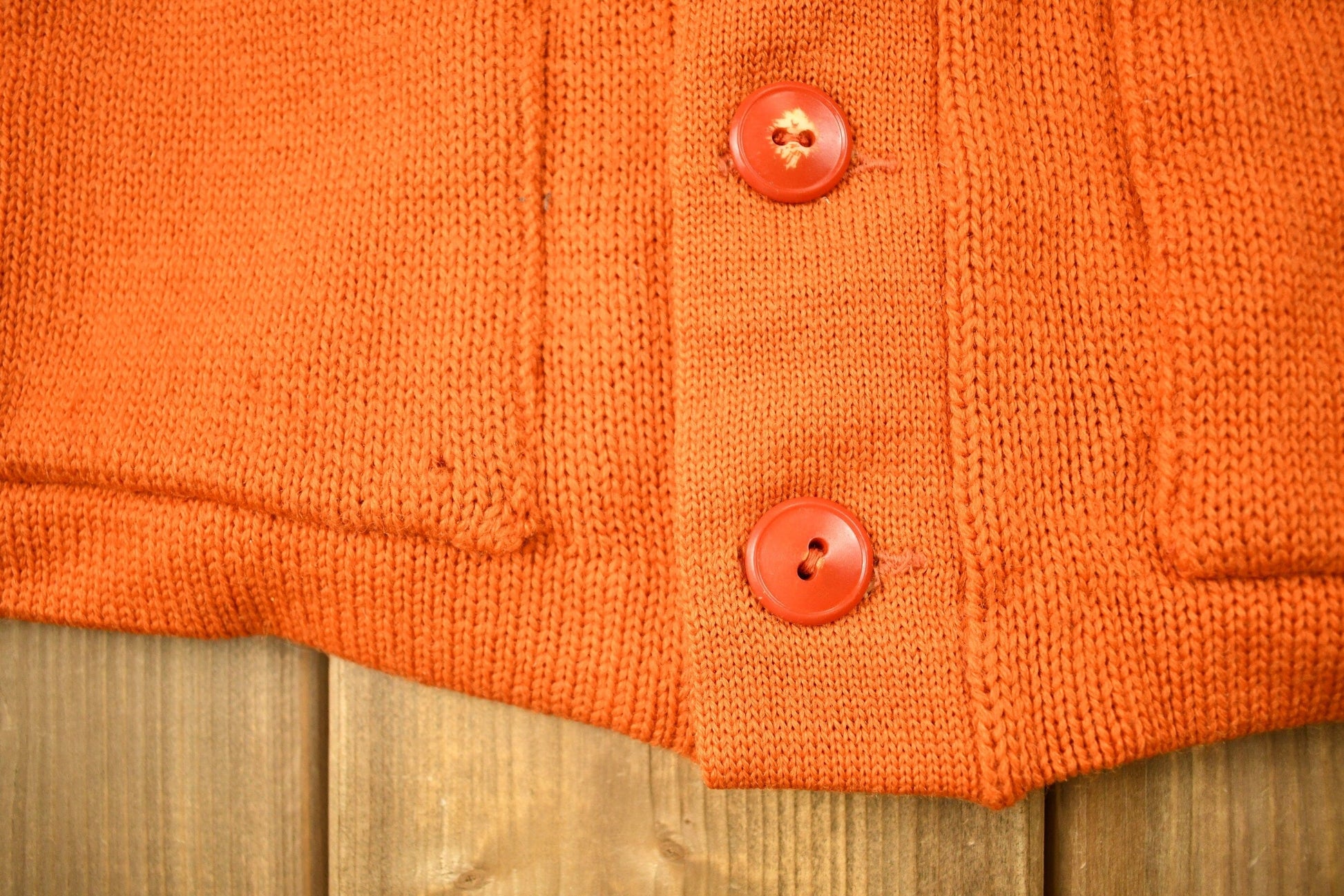 Vintage 1950s 100% Wool Collegiate Cardigan Knit Sweater Men's Medium from propervintagecanada