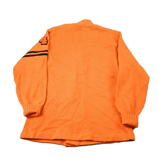 Vintage 1950s 100% Wool Collegiate Cardigan Knit Sweater Men's Medium from propervintagecanada