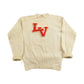 Vintage 1950s 100% Wool Collegiate Varsity Style Knit Sweater "LV" True Vintage Made In USA from propervintagecanada
