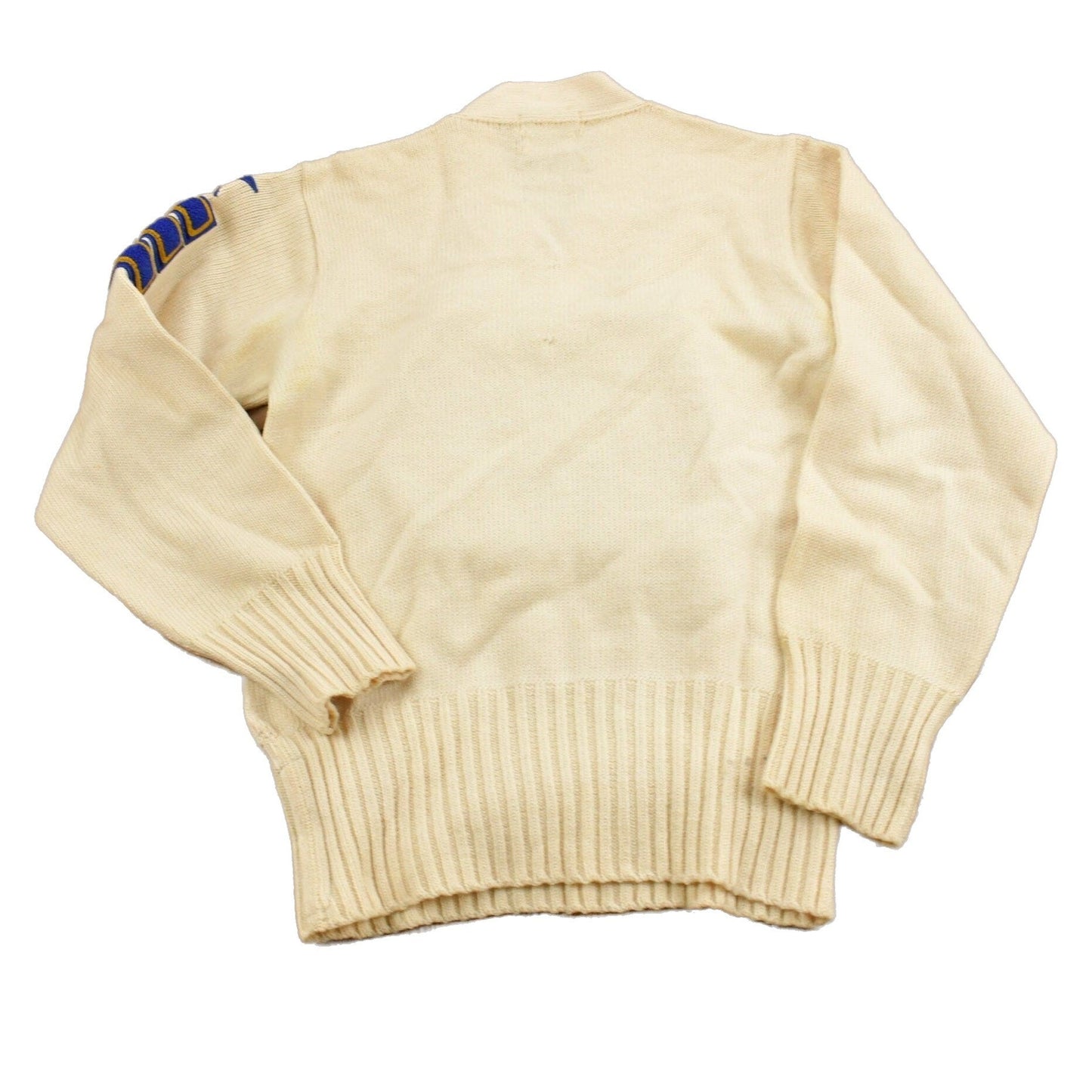 Vintage 1950s 100% Wool Collegiate Varsity Style Knit Sweater "MCH" True Vintage Men's S from propervintagecanada