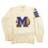 Vintage 1950s 100% Wool Collegiate Varsity Style Knit Sweater "MCH" True Vintage Men&