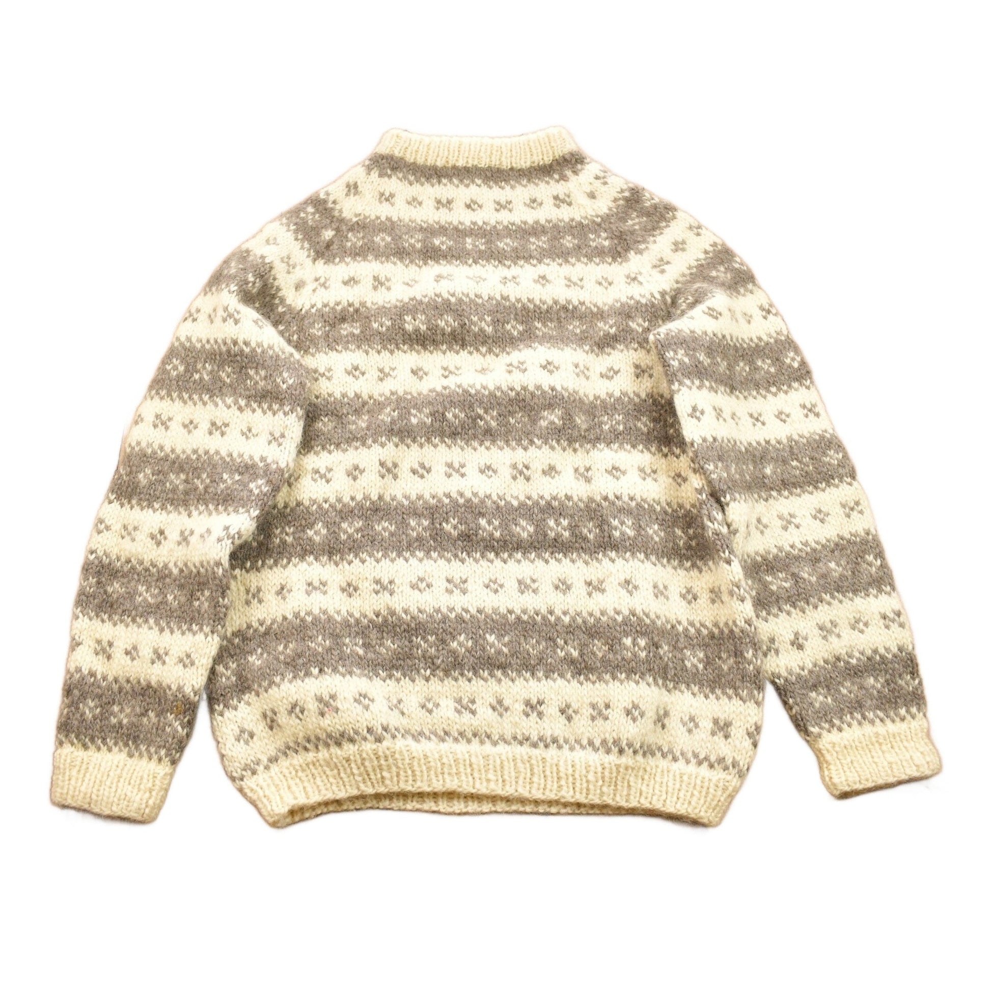 Vintage 1950s 100% Wool Hand Knit Sweater Men's Large from propervintagecanada