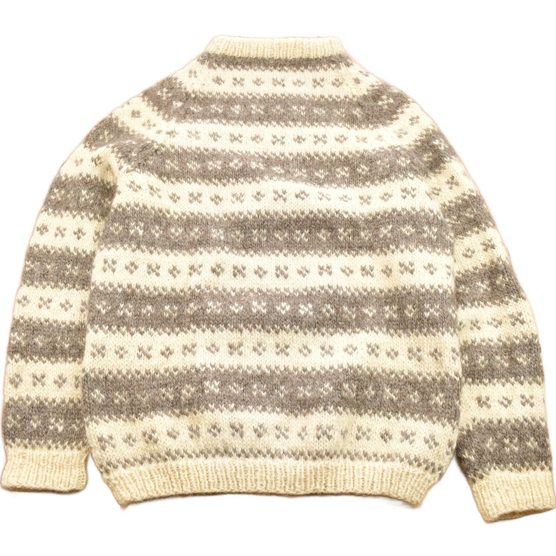 Vintage 1950s 100% Wool Hand Knit Sweater Men's Large from propervintagecanada