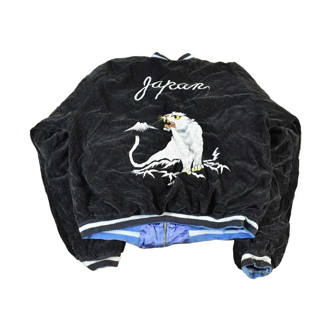 Vintage 1950s 1960s Japan Sukajan Souvenir Bomber Jacket Men's S from propervintagecanada