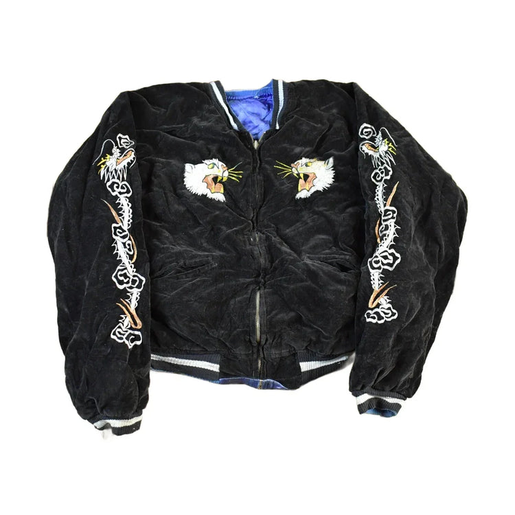 Vintage 1950s 1960s Japan Sukajan Souvenir Bomber Jacket Men's S from propervintagecanada