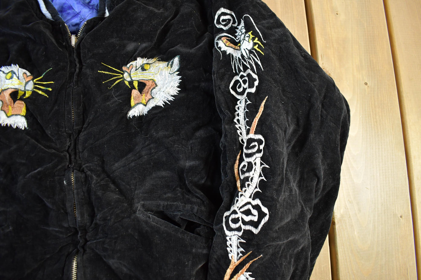 Vintage 1950s 1960s Japan Sukajan Souvenir Bomber Jacket Men's S from propervintagecanada