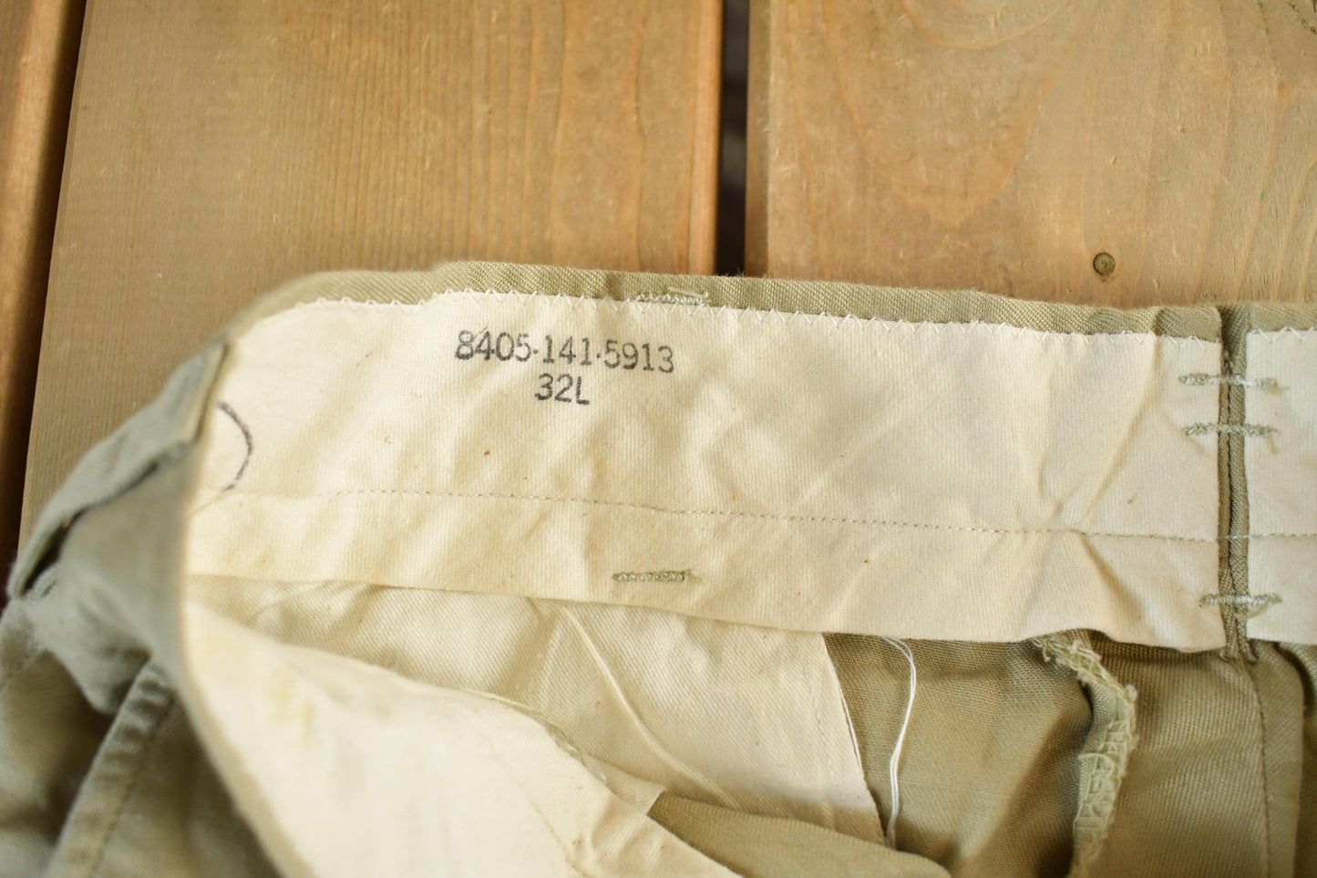 Vintage 1950s 1960s Military Army Khaki Pants Men's 30 x 32 from propervintagecanada