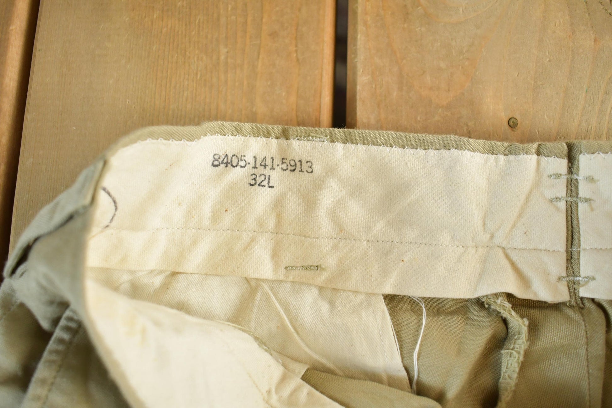 Vintage 1950s 1960s Military Army Khaki Pants Men's 30 x 32 from propervintagecanada