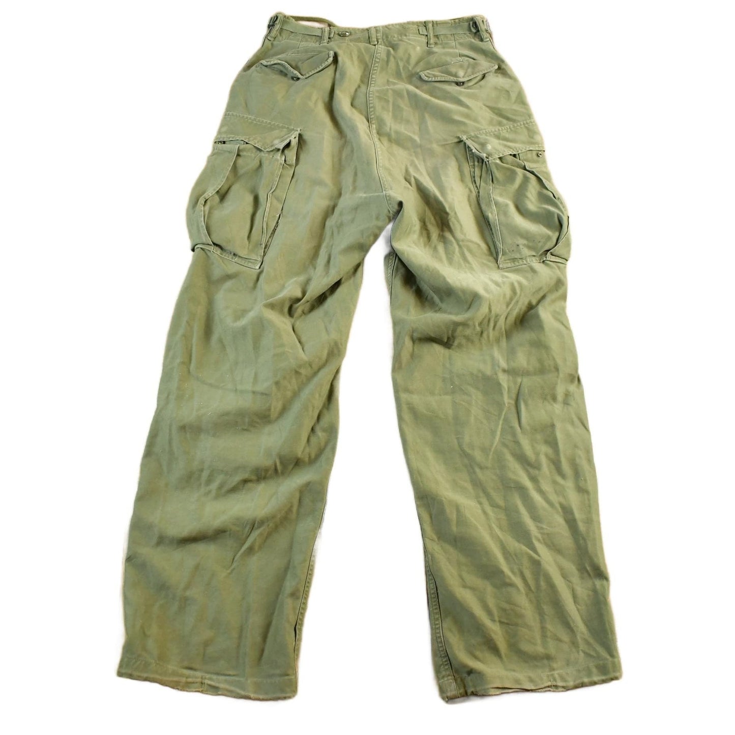 Vintage 1950s 1960s Military OG-107 Sateen Fatigue Pants Men's 30 x 31 from propervintagecanada