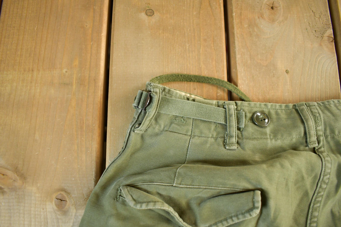 Vintage 1950s 1960s Military OG-107 Sateen Fatigue Pants Men's 30 x 31 from propervintagecanada