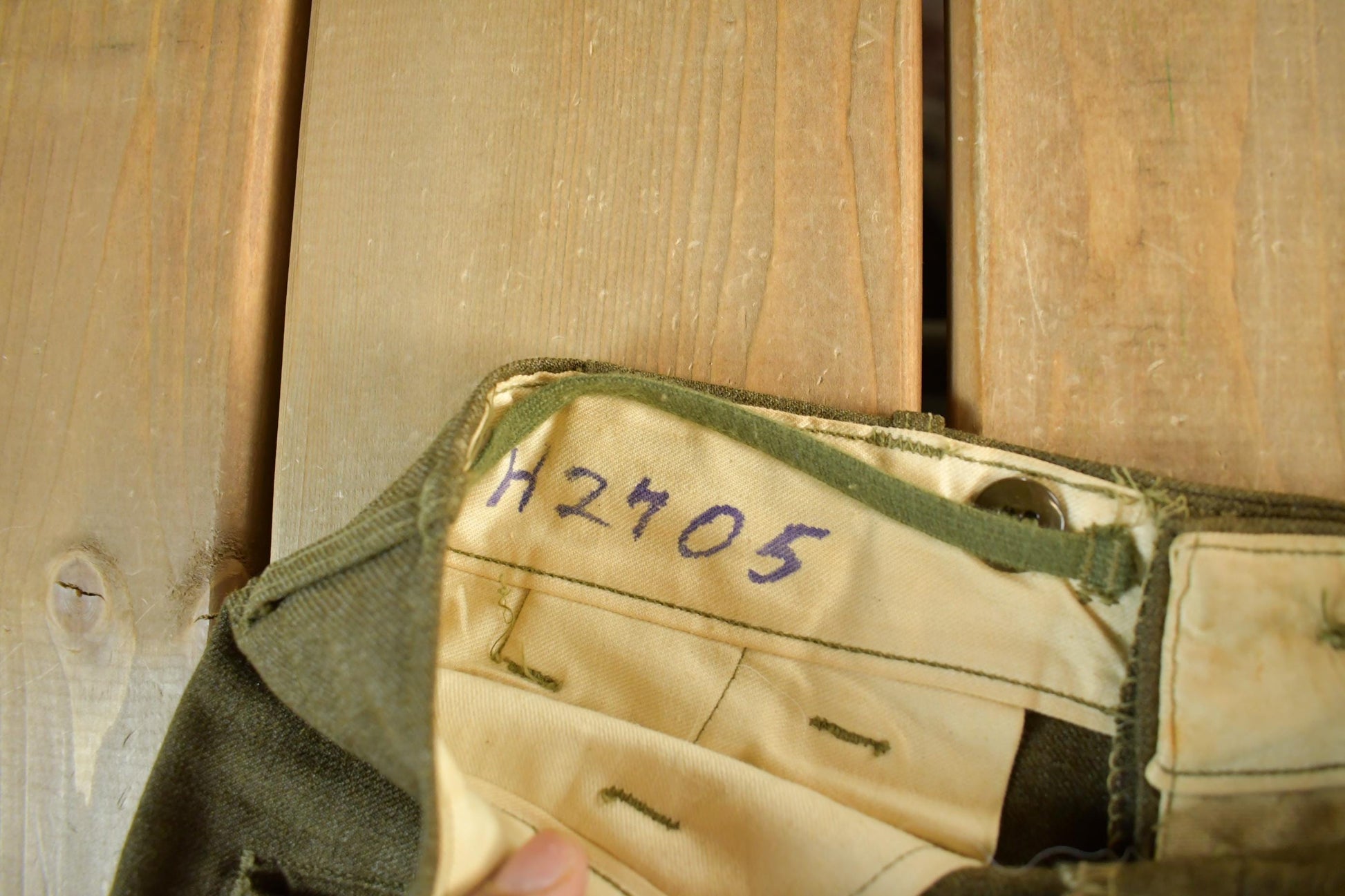 Vintage 1950s 1960s Military Wool Field Combat Pants Men's 31 x 28