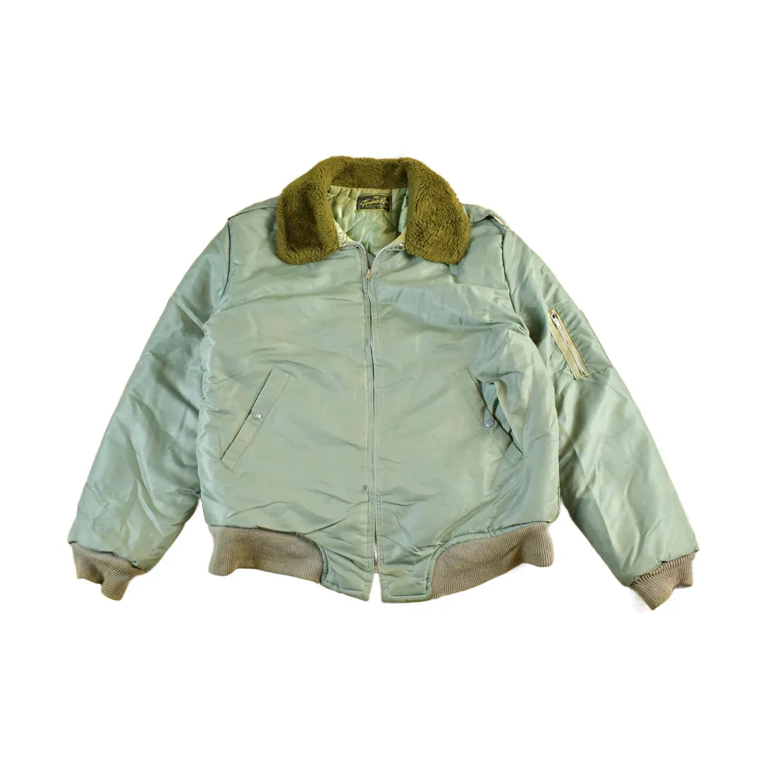 Vintage 1950s 1960s Timber King Flight Military Army Jacket Men's XL from propervintagecanada