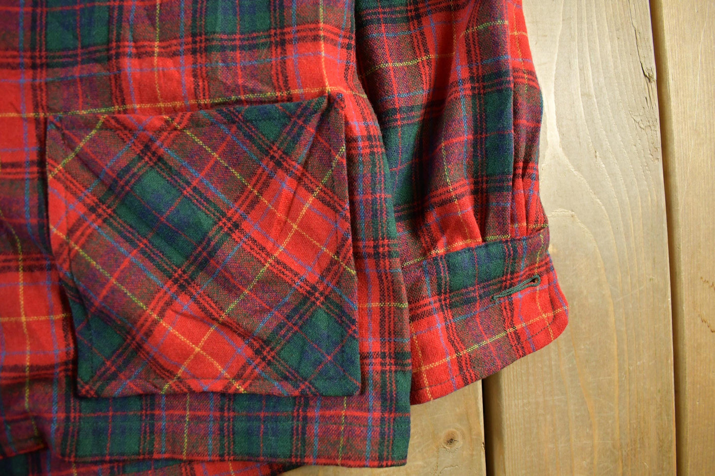 Vintage 1950s 1960s Wool Flannel Button Up Jacket Shirt Women's Medium from propervintagecanada