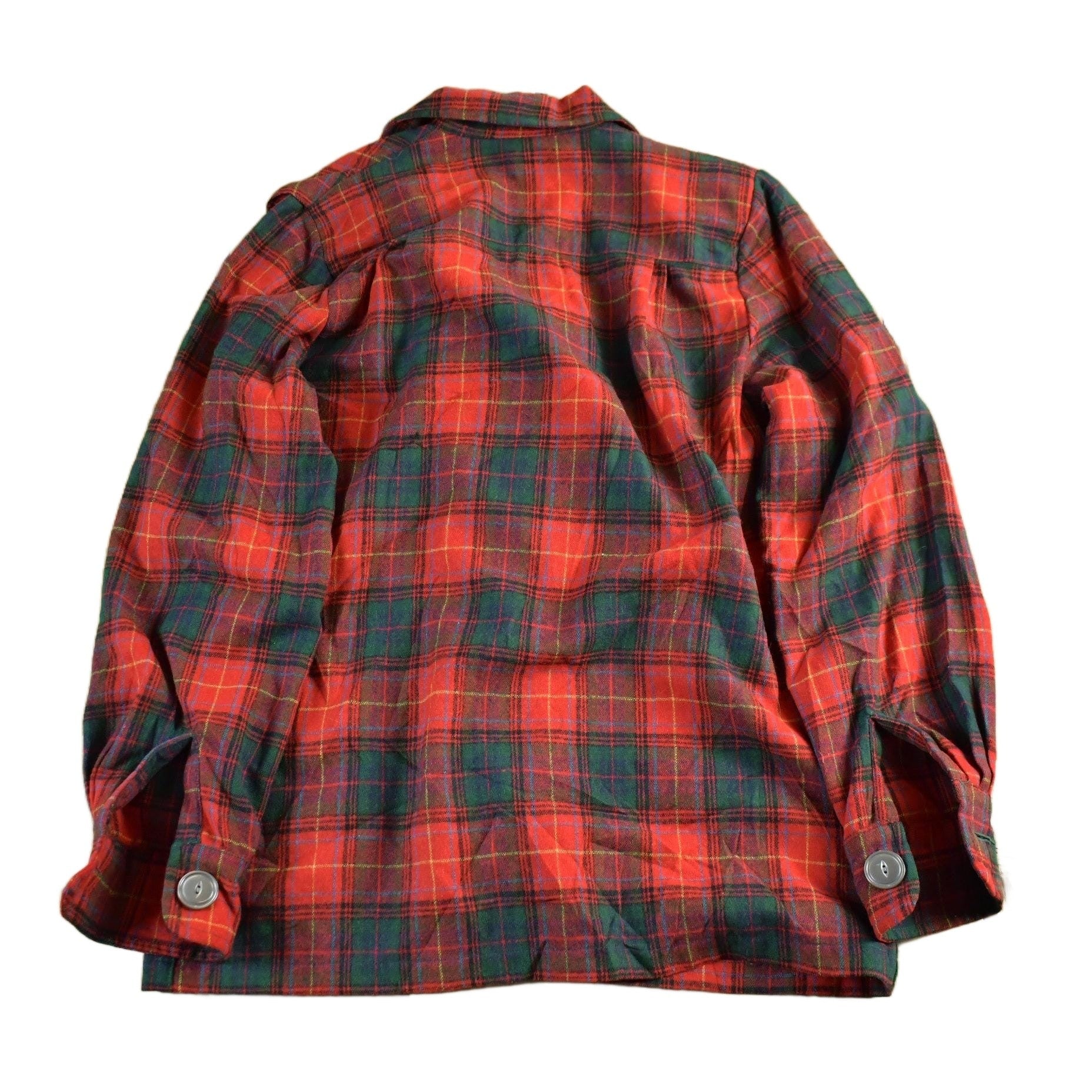 Vintage 1950s 1960s Wool Flannel Button Up Jacket Shirt Women's Medium from propervintagecanada