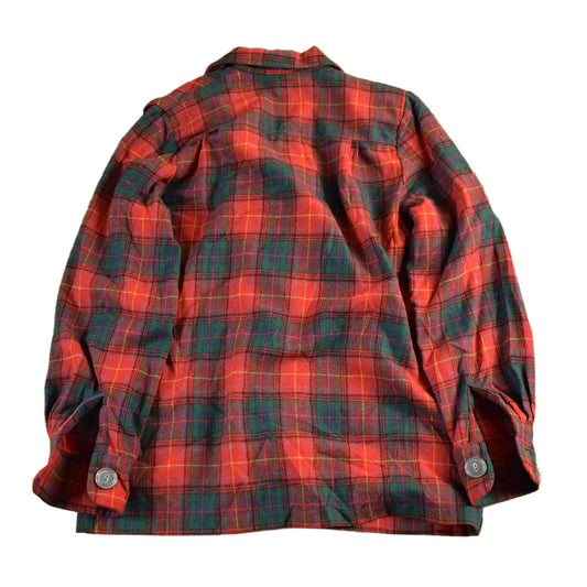 Vintage 1950s 1960s Wool Flannel Button Up Jacket Shirt Women's Medium from propervintagecanada
