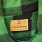 Vintage 1950s Aberdeen Green Buffalo Plaid Wool Button Up Shirt from propervintagecanada