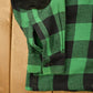 Vintage 1950s Aberdeen Green Buffalo Plaid Wool Button Up Shirt from propervintagecanada