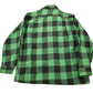 Vintage 1950s Aberdeen Green Buffalo Plaid Wool Button Up Shirt from propervintagecanada