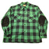 Vintage 1950s Aberdeen Green Buffalo Plaid Wool Button Up Shirt from propervintagecanada