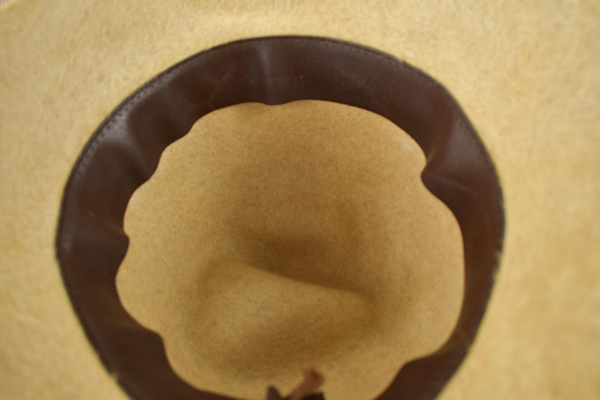 Vintage 1950s Beige Fur Fedora MAde In Australia from propervintagecanada
