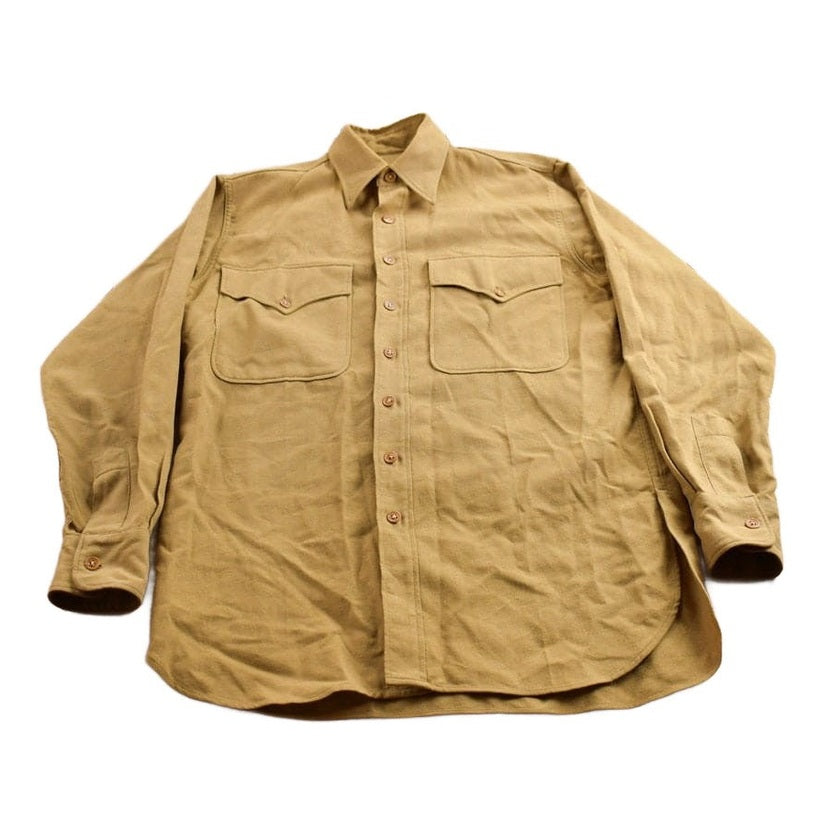 Vintage 1950s Blank Button Up Shirt Men's Medium from propervintagecanada