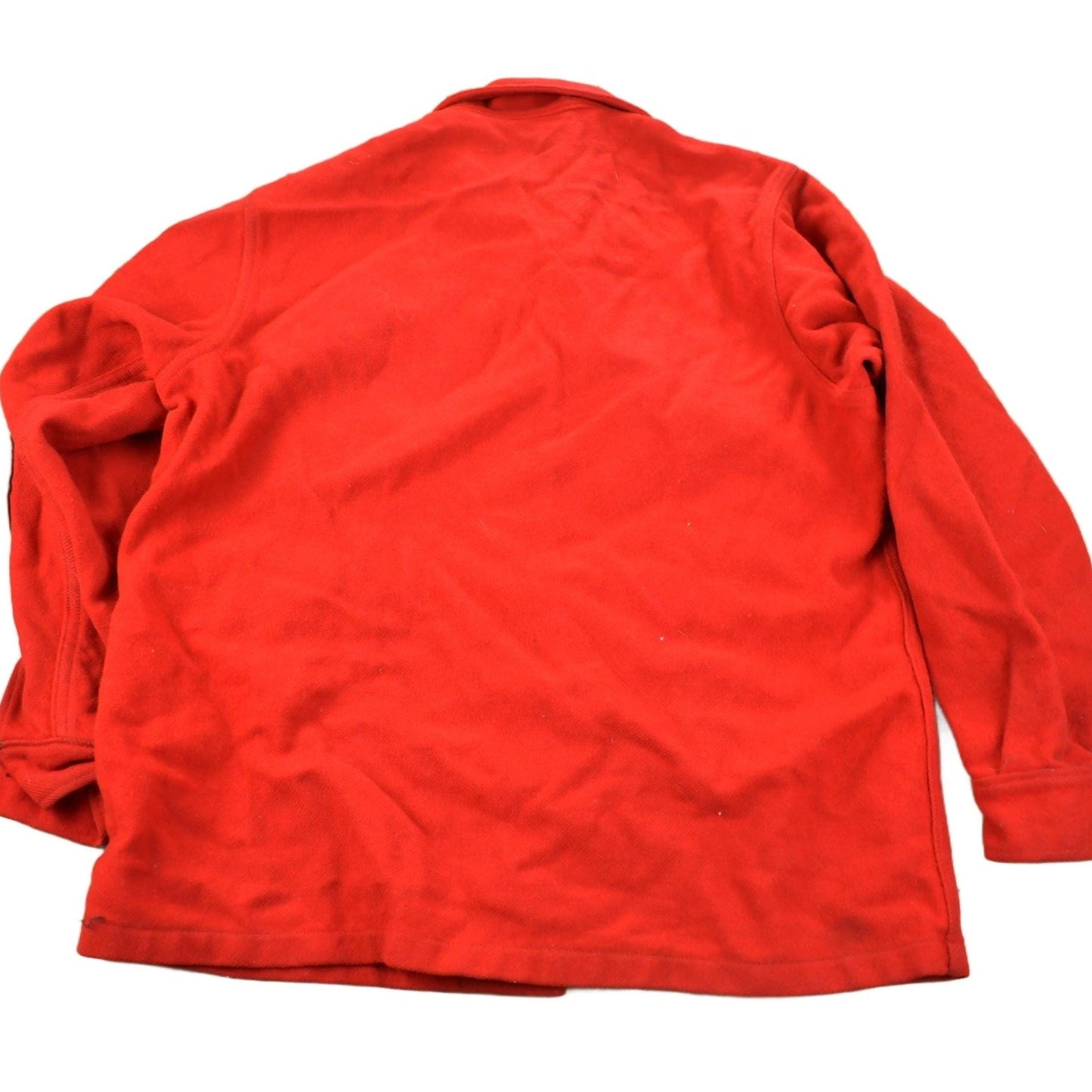Vintage 1950s Boy Scouts Of America Red Wool Button Up Shirt Men's Large from propervintagecanada