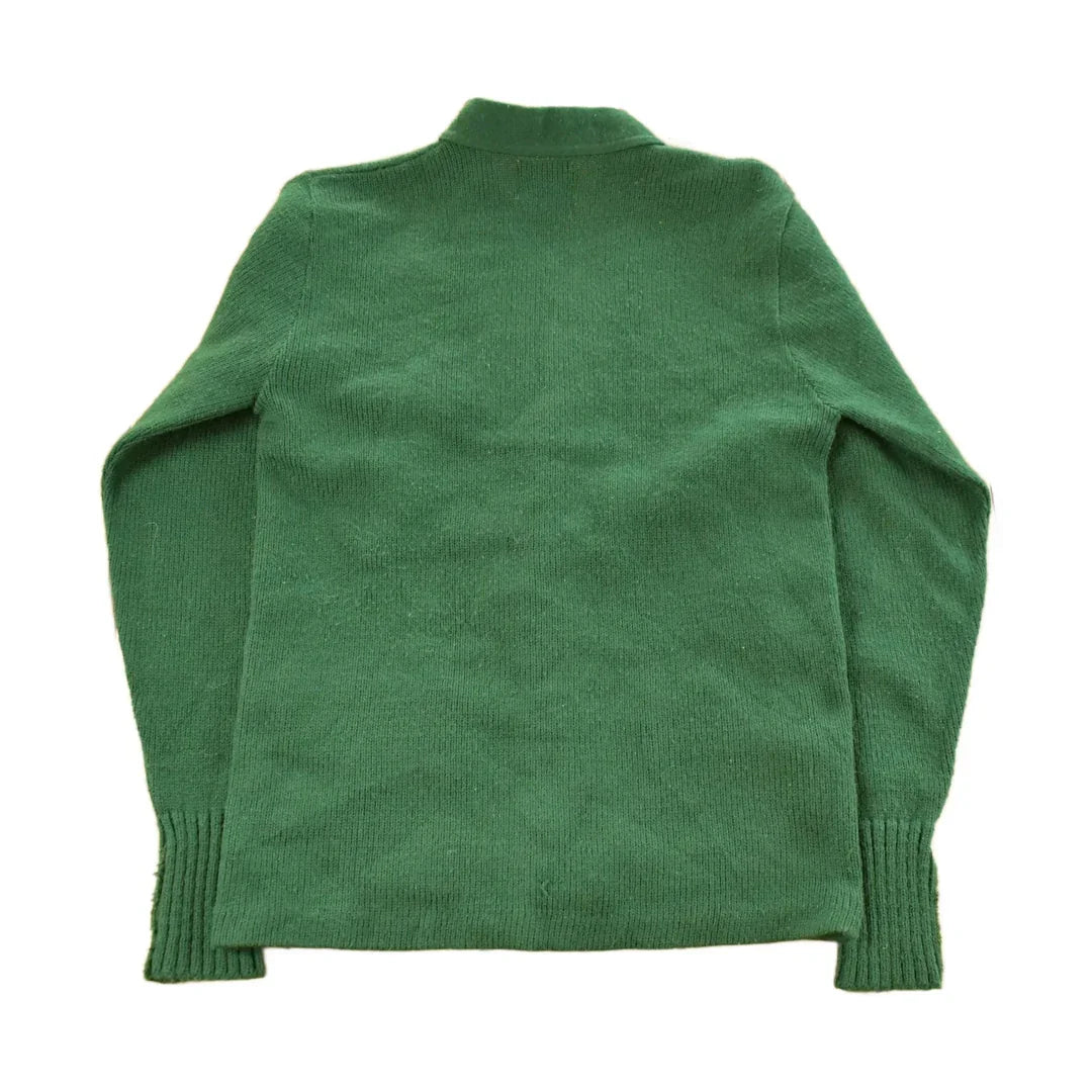 Vintage 1950s Bristol Collegiate Sportswear Knit Cardigan Sweater Men's Medium from propervintagecanada