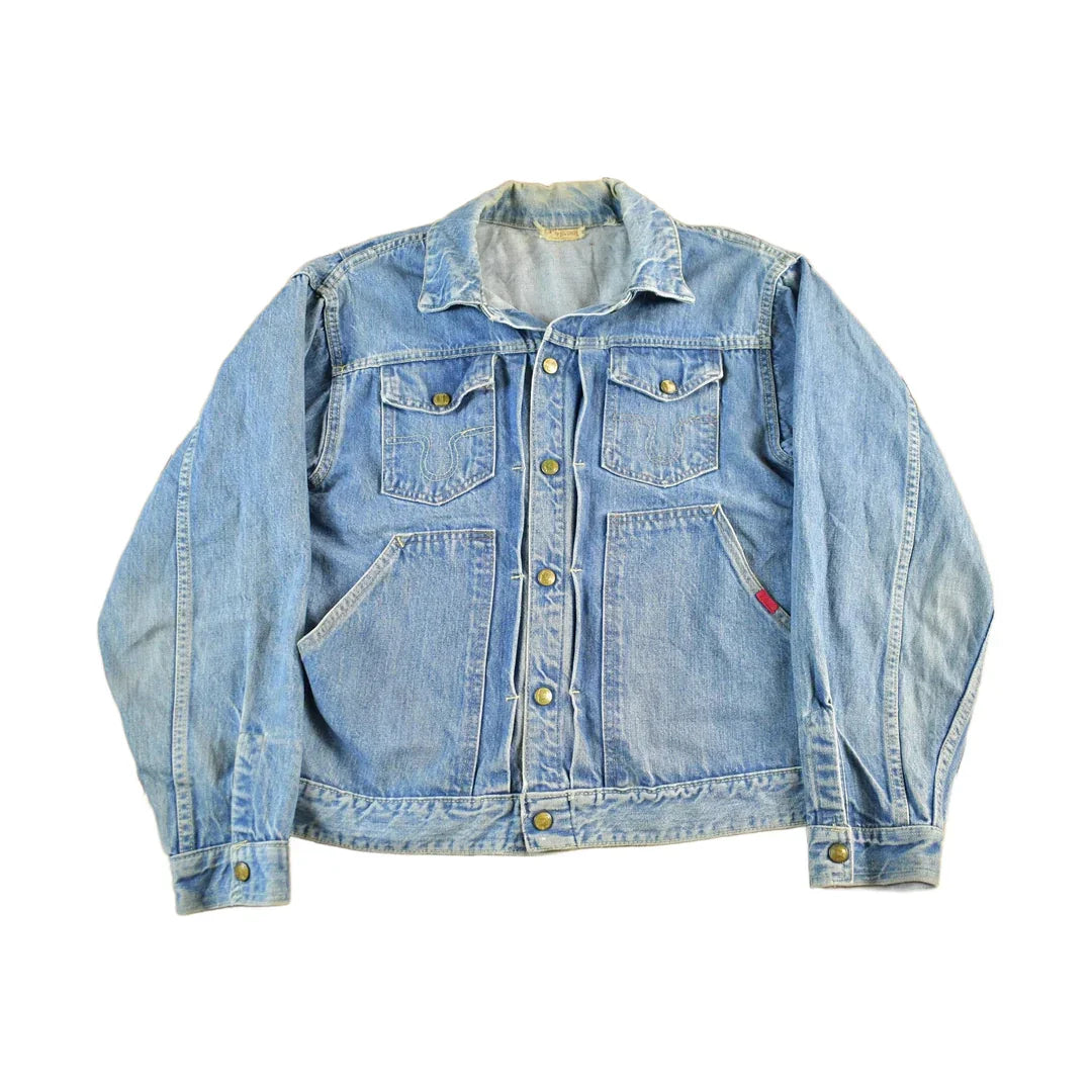 Vintage 1950s Buckaroo Big Smith Denim Jean Jacket Men's Medium from propervintagecanada