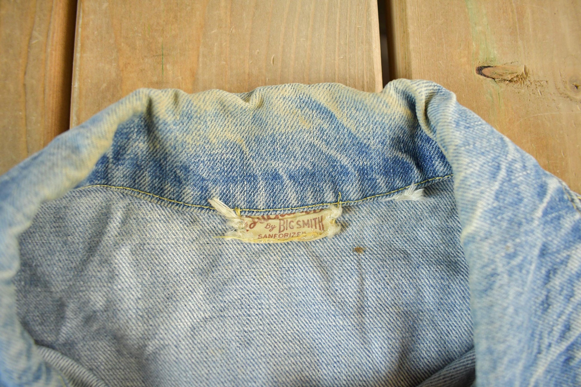Vintage 1950s Buckaroo Big Smith Denim Jean Jacket Men's Medium from propervintagecanada